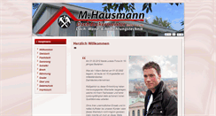 Desktop Screenshot of hausmann-bedachungen.de